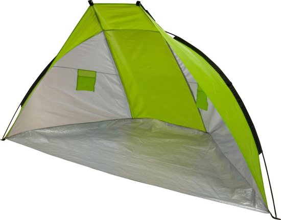 Summertime Beachshelter - strandtentje - lime - 270 x 120 cm - fiberglas stokken