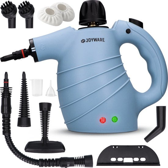 Joyware® 13-in-1 Stoomreiniger S1 – Krachtige Handstoomreiniger – Tapijtreiniger & Vlekkenreiniger voor Bank, Badkamer & Bekleding – Steam Cleaner – 1050W – 450ML