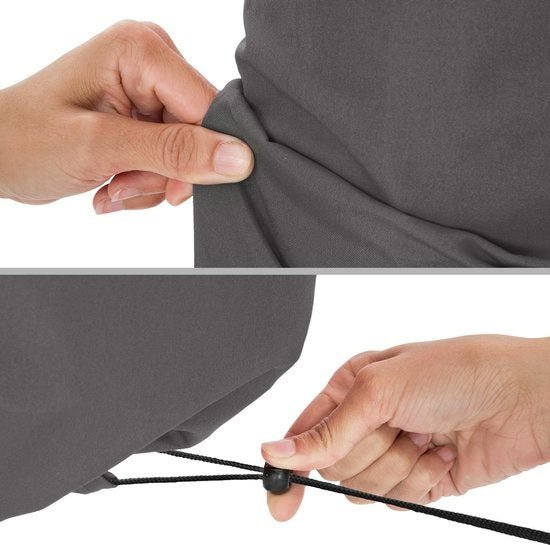 tectake – zweefparasol –  draaibaar - grijs - 403789