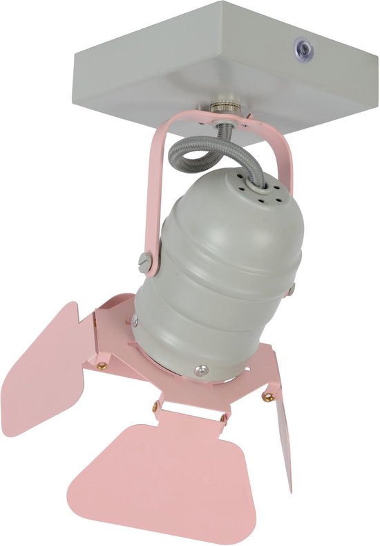 Lucide PICTO - Plafondspot (Plafondlamp) Kinderkamer - 1xGU10 - Roze