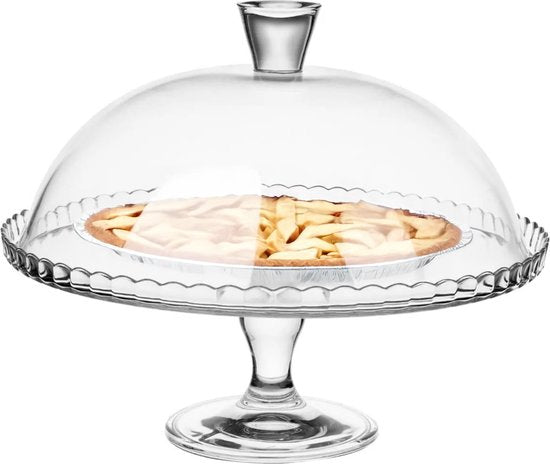 Pasabahce Plateau - Met Stolp - Glas - 32,2 cm