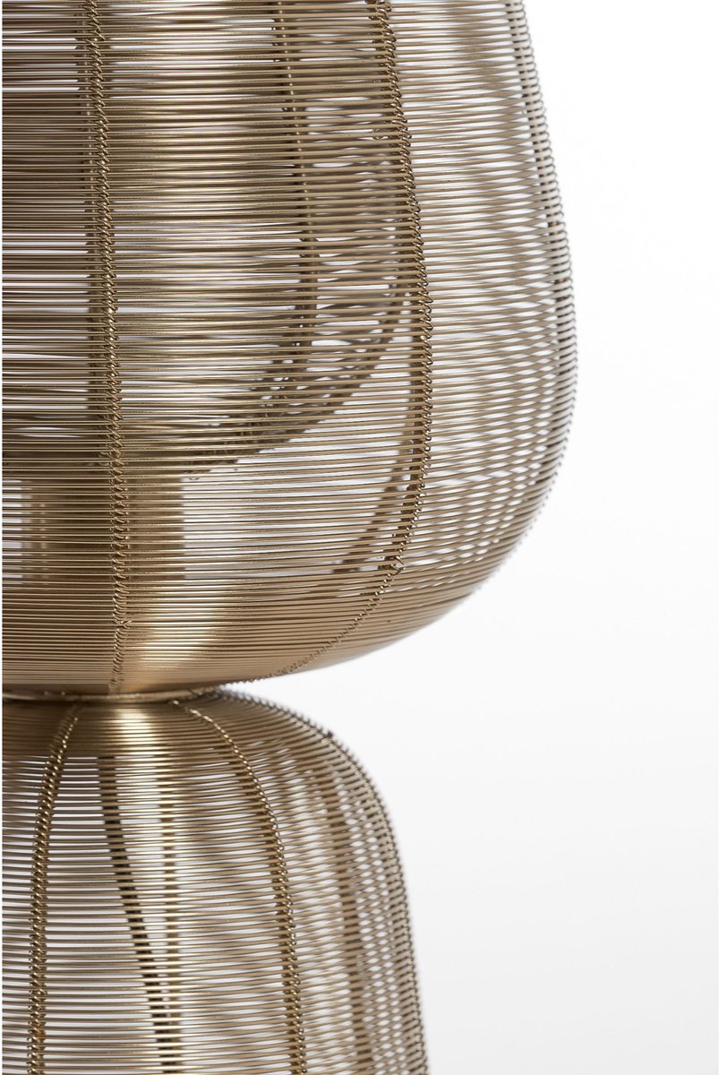 Light & Living Tafellamp Aboso - Goud - Ø24cm - Modern