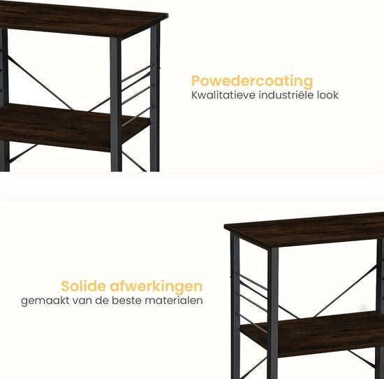 Goliving Keukentrolley – Keukenkast – Keukenrek – Serveerwagen – Keuken Organizer – Modern – 60 x 40 x 89 cm – Zwart