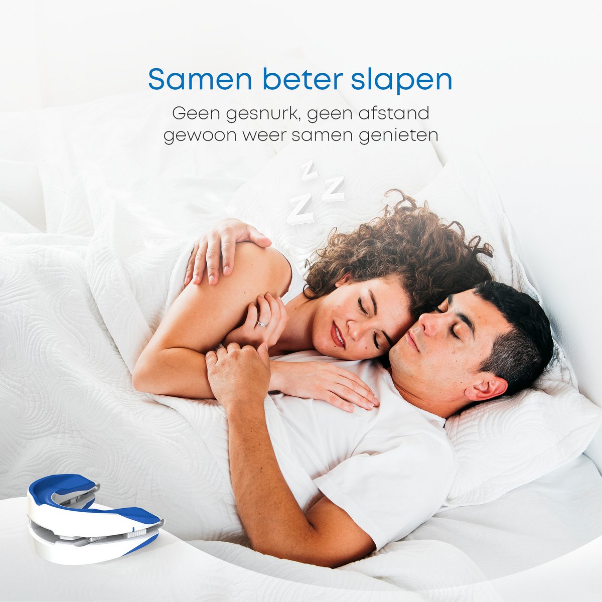 Alyze Anti SnurkBeugel - Met Opbergbakje - Veilig en verstelbaar - Nachtrust Producten - Neusspreider - Gebitsbeschermer - Knars - Bitje - BPA vrij