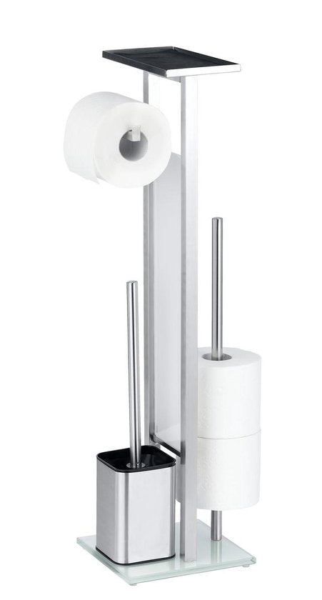 Wenko Toiletrolhouder- En Borstel Debar 70,5 Cm Rvs Zilver
