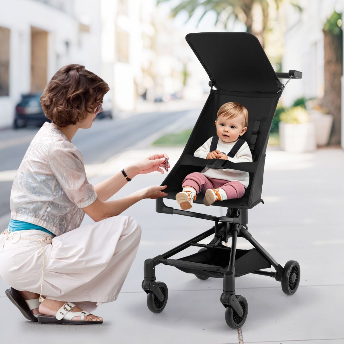 Coast Kinderwagen - Opvouwbaar en lichtgewicht - All-terrain wielen - Zwart