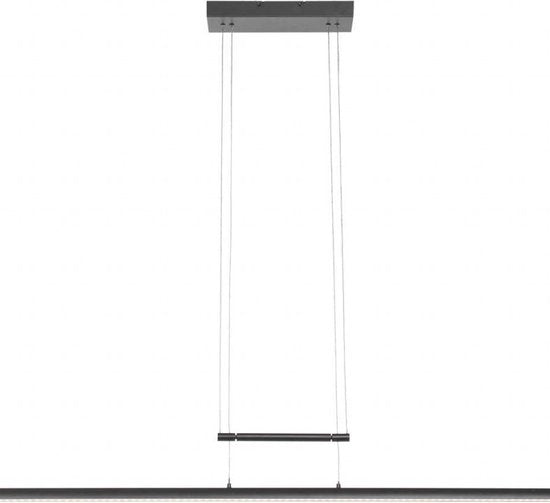 Hanglamp Profilo 3317ZW Zwart 115cm breed Hoogteinstelbaar Kunststof & Metaal Steinhauer