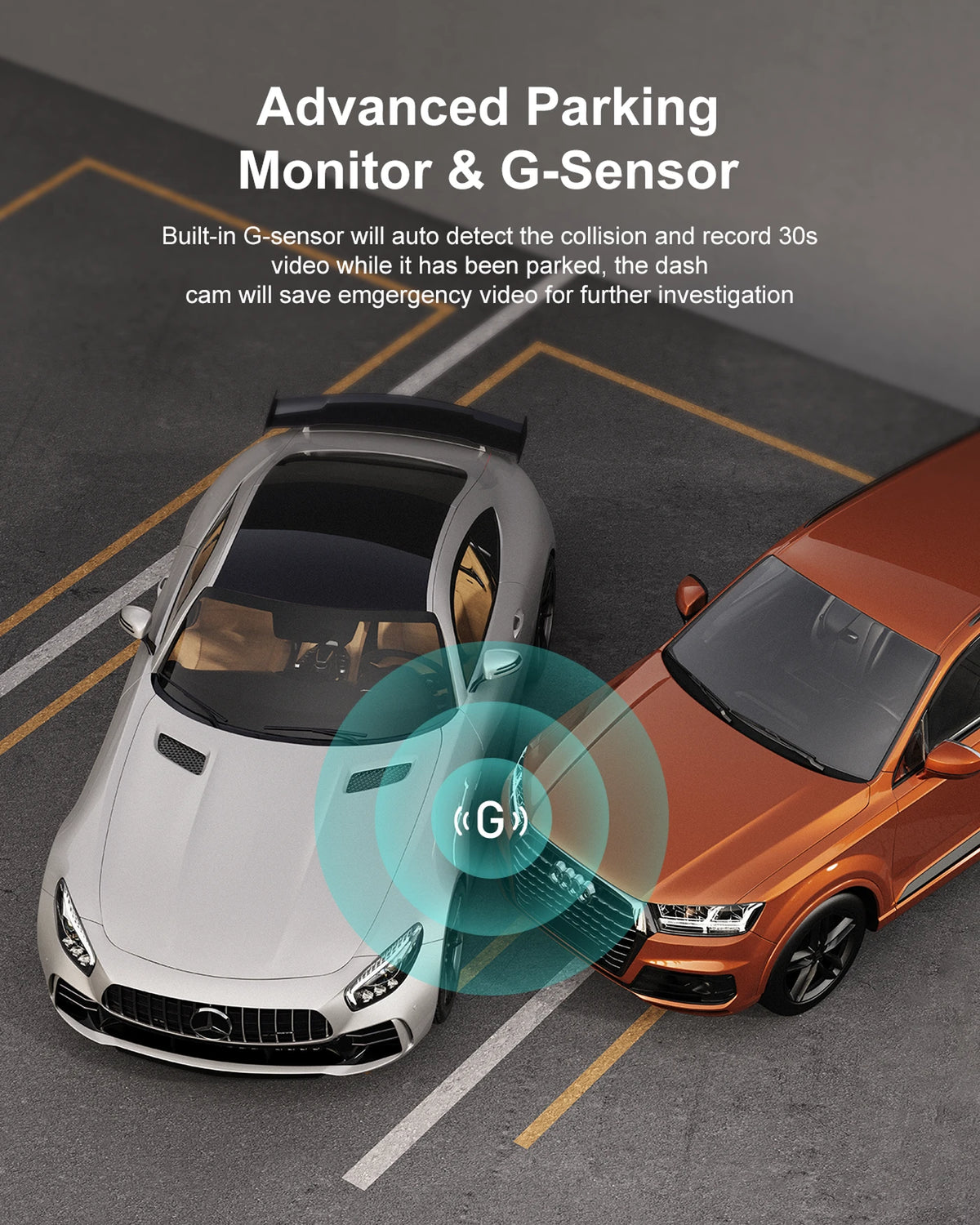 iZEEKER GD100 Dashcam 1080P - 3 Inch Scherm - Nachtzicht, 170° Groothoek, G-Sensor