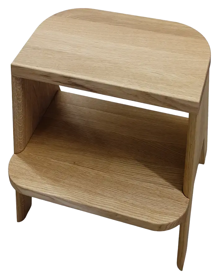 HAY Butler Bijzettafeltje / Krukje – Eikenhout – 50,5 × 42 × 49,5 cm