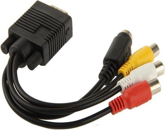 Garpex® Mini DisplayPort naar VGA Adapter - Mini DP naar VGA Kabel - 1080p HD Resolutie - Zwart