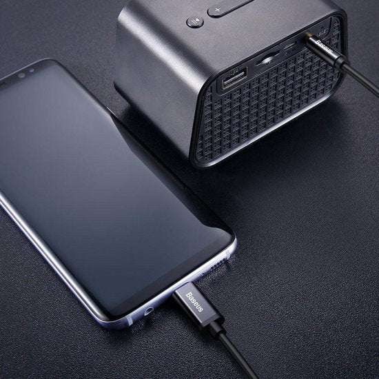 Baseus - Audio Kabel - Stereo - Mini Jack 3,5mm - USB-C - 120cm