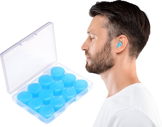 Alyze Earplugs - 12 paar Siliconen Oordoppen - Slapen - Festival partyplug - Loop - Plugs - Anti Snurk - Snurken - Gehoorbescherming - Sleep - Oordopjes - Incl. opbergdoosje