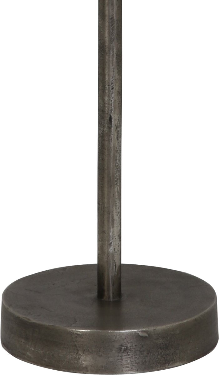 light & living vloerlamp undai donker ruw nikkel – 25,5×25,5×140 cm – grijs