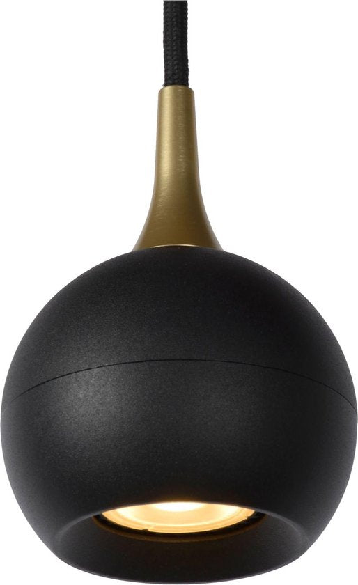 Lucide FAVORI - Hanglamp - Ø 9 cm - 1xGU10 - Zwart