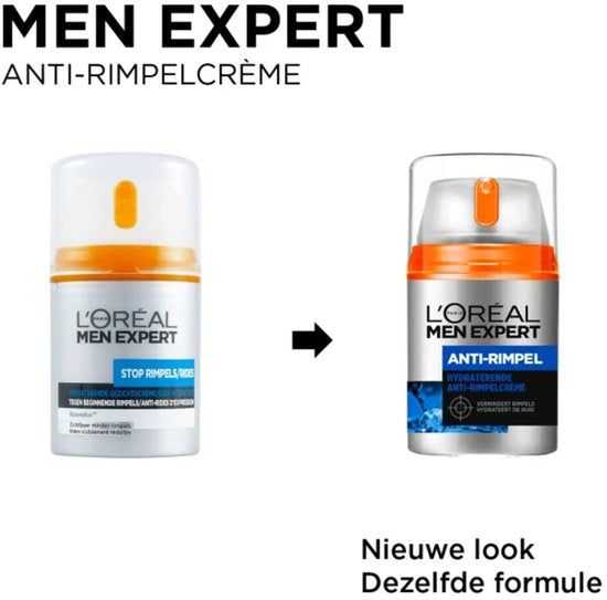 6x L'Oréal Men Expert Stop Rimpels Dagcrème 50 ml