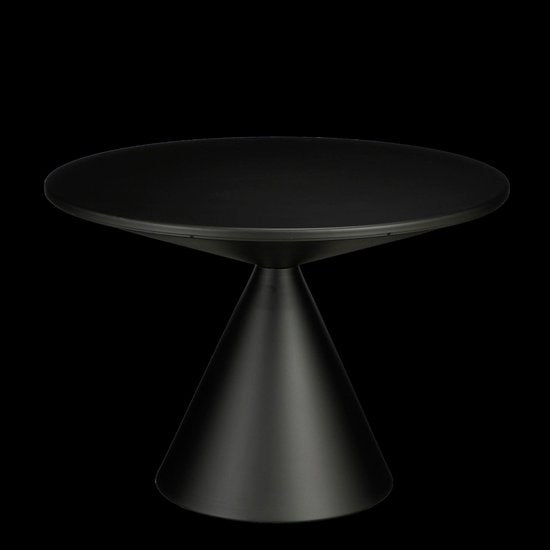 Mica Decorations Royale Bijzettafel - H42 x Ø60 cm - Metaal - Zwart