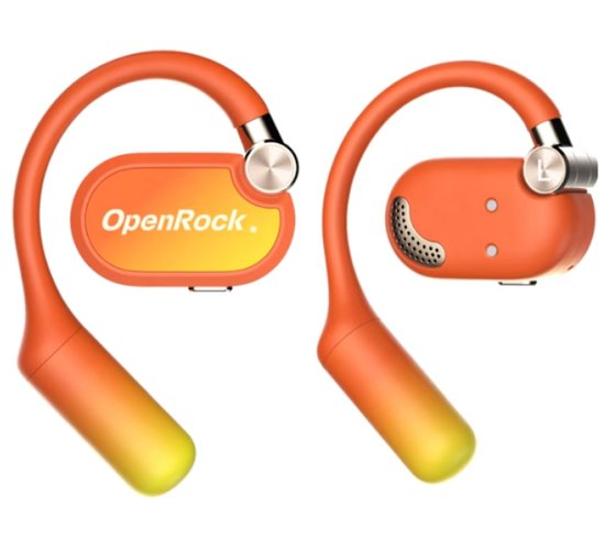 OpenRock - X Orange - Draadloze Open-Ear Hoofdtelefoon - Bluetooth - Lange batterij - Ruisonderdrukking - draadloos - TubeBass™ Technologie