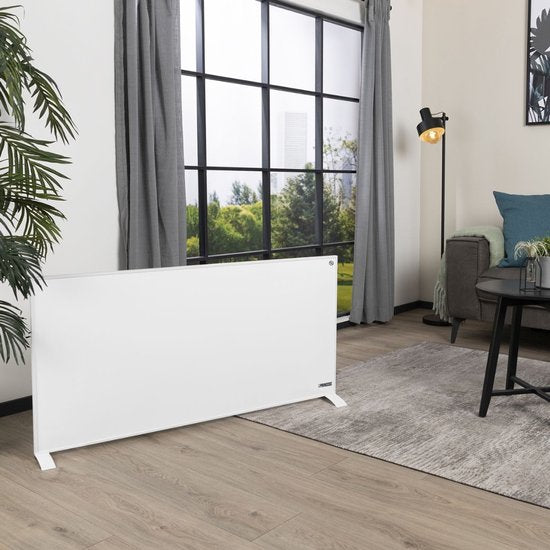 Infrarood paneel – Princess Elektrische kachel 700W - 125x 65 cm - Infrarood kachel - Infrarood Verwarmingspaneel 348070 – Inclusief mobiele app – Smart - WiFi - met App - Vrijstaand/Wandmontage - Energiezuinig - Infrarood paneel verplaatsbaar - Wit
