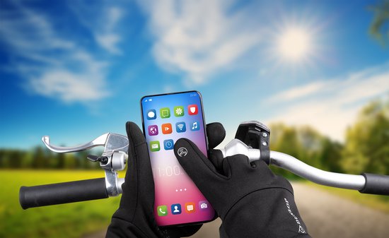 Dunlop Touchscreen Handschoenen L - Warme Touchscreen Handschoen - Sporthandschoen - Unisex - Zwart