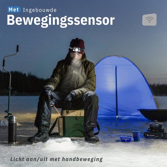 Vertrex Hoofdlamp LED Oplaadbaar - Hoofdlampje - Hoofdlampen - Koplamp - hoofdzaklamp - Wit & Rood Licht