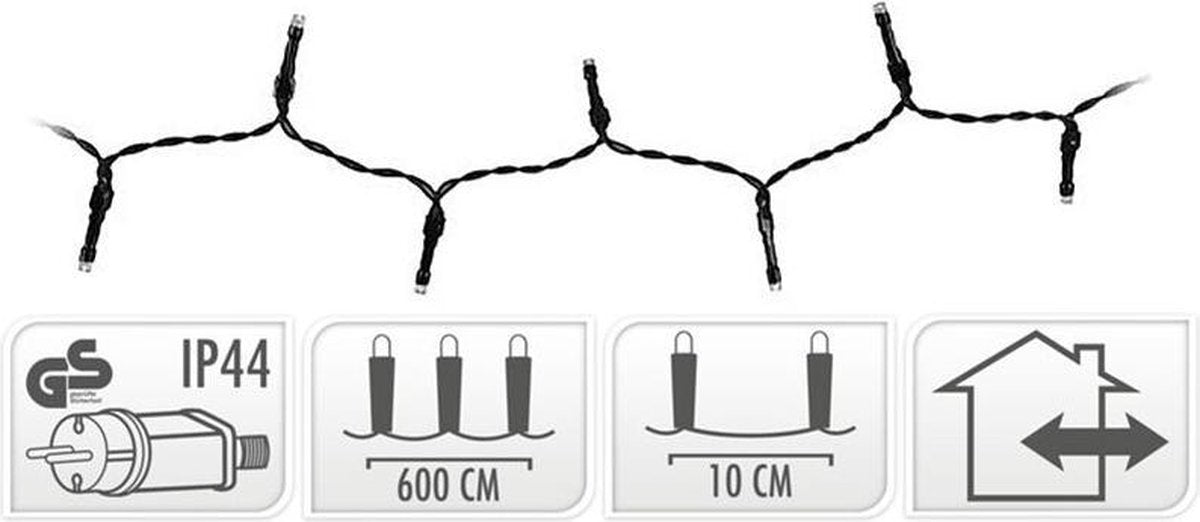 LED Kerstverlichting 9 m – 120 LED Lampjes – Extra Warm Wit – Binnen & Buiten – Met IP44 Adapter