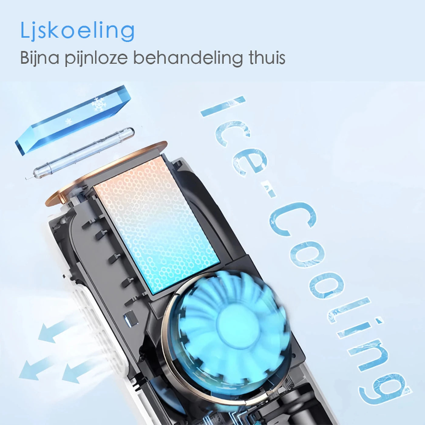 Qiweiny CT05 IPL Ontharingsapparaat - IJskoeling - 9 Intensiteitsniveaus - 3-in-1 - Wit
