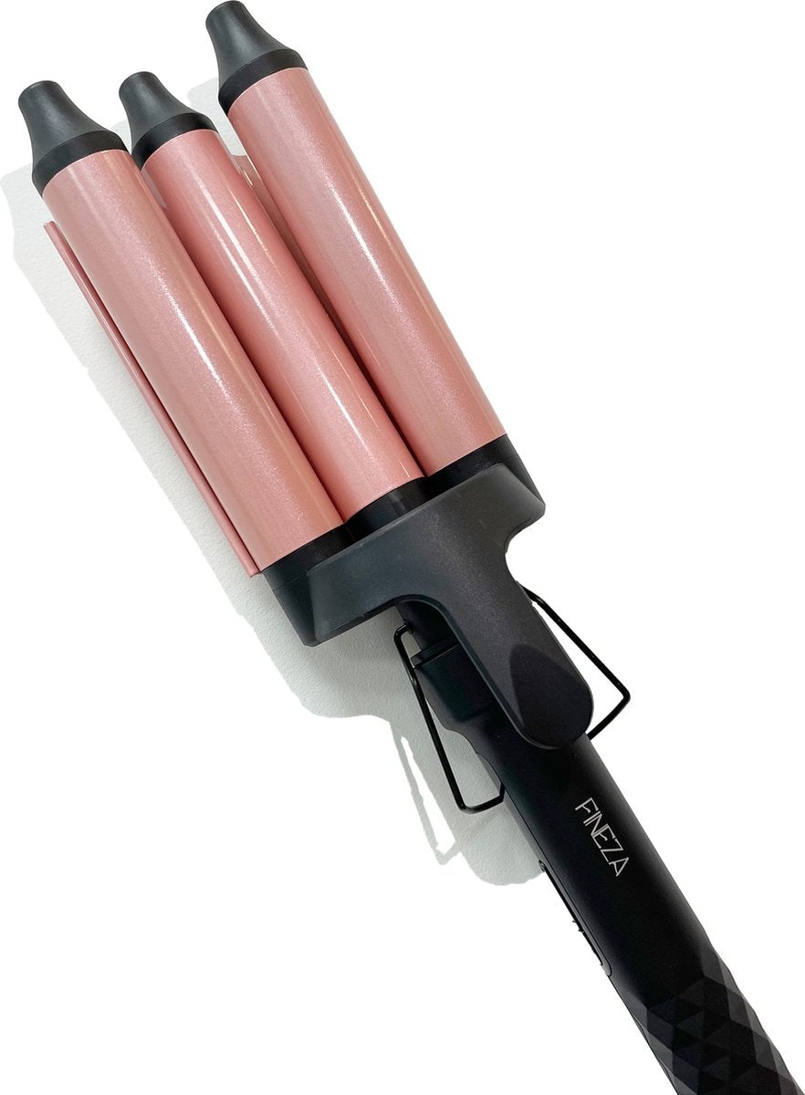Fineza Wafeltang Haar - Krultang - Rosé Goud - Sint & Kerst Cadeau