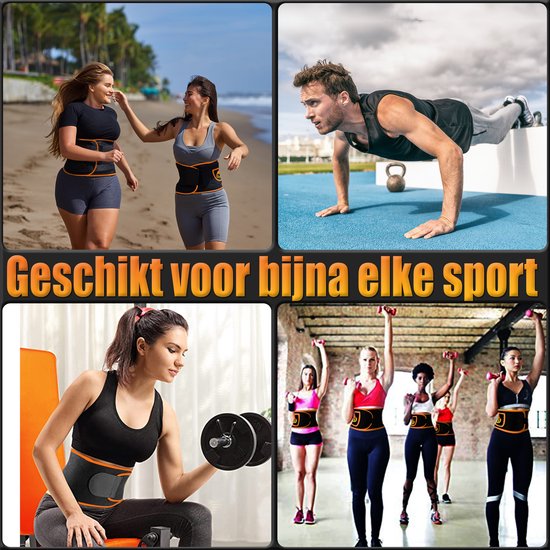 BB Belly Burner Waist Trainer - Verstelbaar - Unisex - Zwart - One size