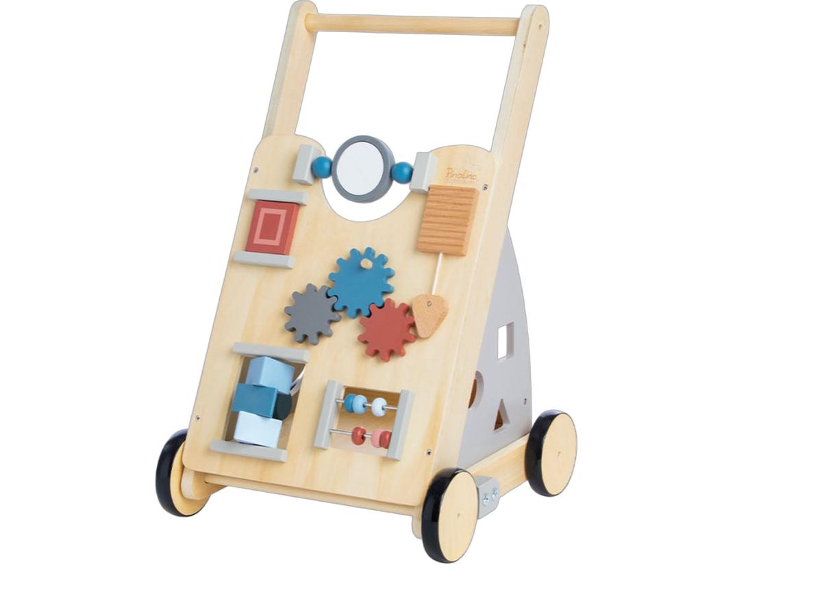 Pinolino Titus Houten Loopwagen - Activity Walker - Grijs