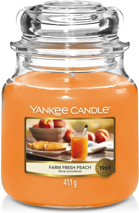 Yankee Candle Farm Fresh Peach Medium Jar