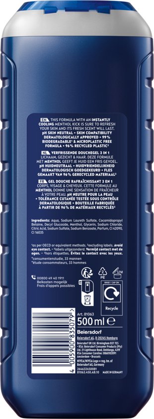 NIVEA MEN Cool Kick Douchegel