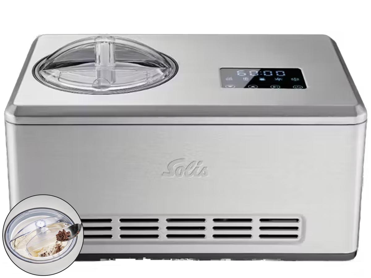 Solis Gelateria Pro Touch 3-in-1 IJsmachine - Ingebouwde Compressor - 2 Liter - Roestvast staal