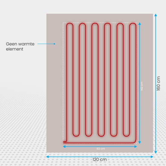 Auronic Elektrische Warmtedeken - 1 Persoons - 3 Warmtestanden - met Timer - 160 x 120cm - Taupe