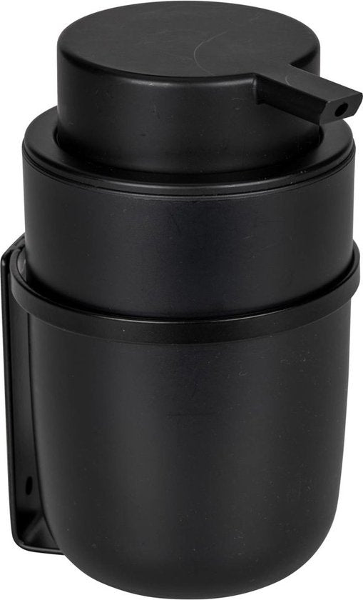 Wenko Zelfklevende wand zeepdispenser - Zwart - 250 ml