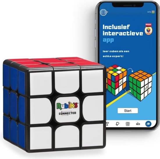 Rubik's Connected X - Slimme Kubus - Bluetooth Kubus - Educatief Speelgoed - Interactief Speelgoed - 3cm x 3cm