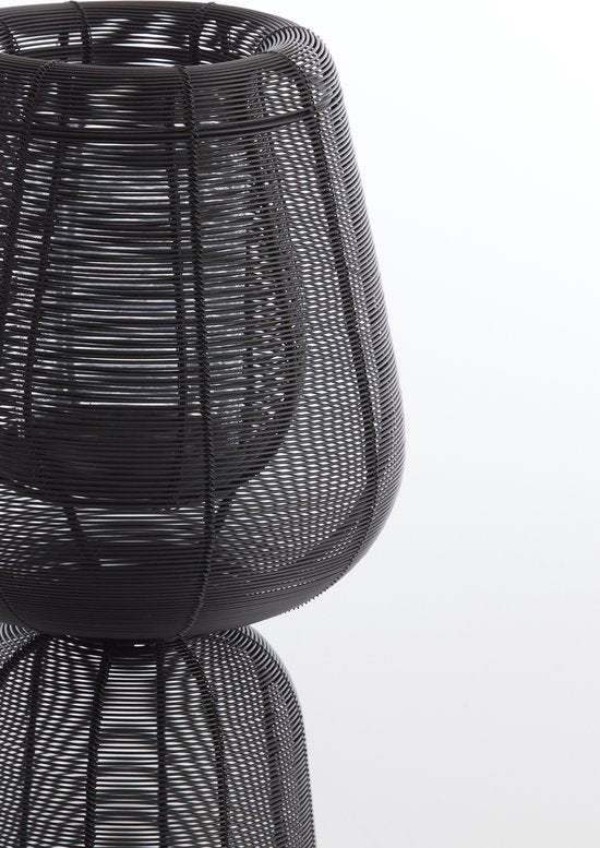 Light & Living - Windlicht FELLINI - Ø18x41.5cm - Zwart