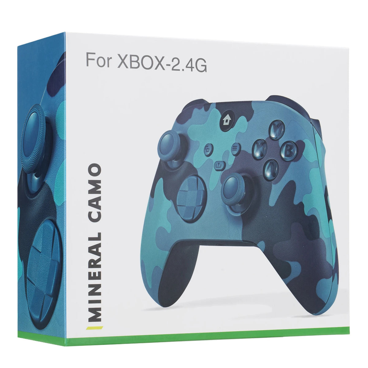 Rexsun WR007 Draadloze Gamecontroller - Camouflageblauw - 2.4G, Xbox One/PC, Trilfunctie
