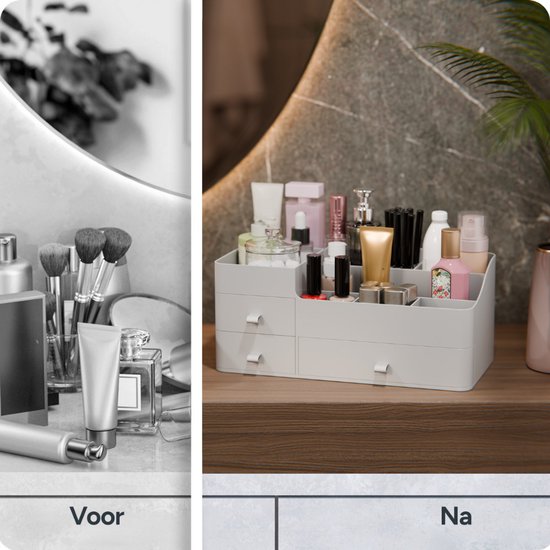 Organess - Make up organizer - Opbergdoos - Skincare organizer - Make up koffer - Wit