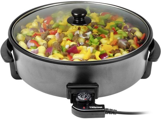 Tristar Elektrische hapjespan 1500W - PZ-9145 - Ø40cm Deksel - Maximale temperatuur 250⁰ C
