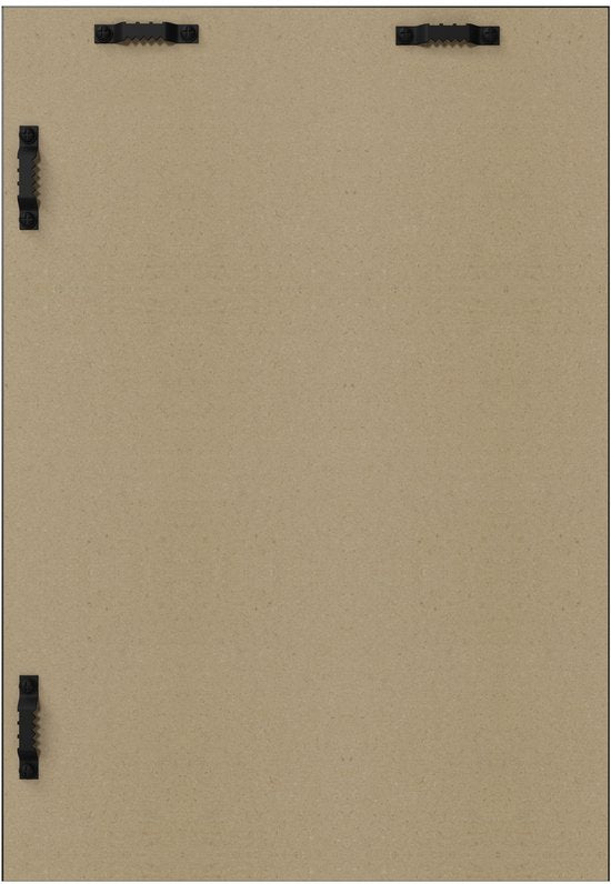 tectake® - Wandspiegel Elina - Badkamerspiegel - Rechthoekige spiegel met stevige kunststoflijst - 40x60 cm - Spiegel voor de badkamer, woonkamer of slaapkamer