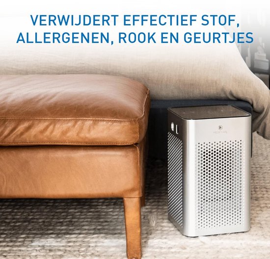 Medify Air MA-25 Luchtreiniger – 170 m³/u Air Purifier – HEPA H13 Filter & Touchbediening – Nachtmodus – Luchtfilter tegen Hooikoorts, Allergieën & Huisstofmijt – Zilver