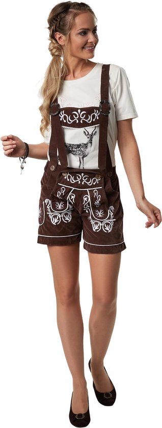 Dressforfun Lederhose Weißensee XL - verkleedkleding kostuum halloween verkleden feestkleding carnavalskleding carnaval feestkledij partykleding - 302803