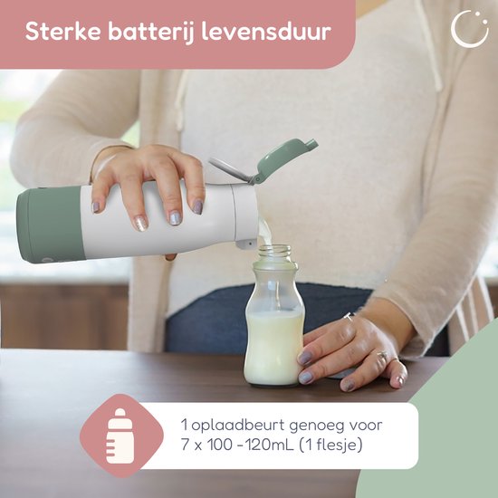 Numsy Thermosfles Flessenwarmer Onderweg - Draadloos - Alle Merken - 350 mL