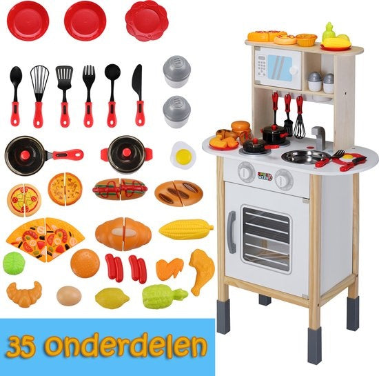 Spielwerk Speelkeuken Happy Kitchen - 35-delig - Realistisch