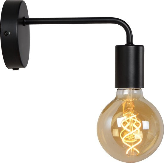 Lucide SCOTT Wandlamp - 1xE27 - Zwart