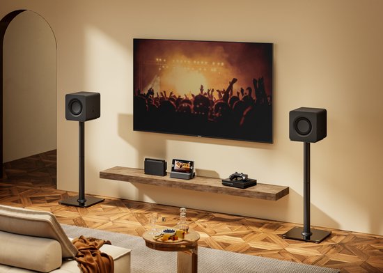 VDD Gaming Speaker Standaard - Universele Speaker Standaard - Vloerstandaard - Luidspreker Standaard - set van 2 stuks - 76.5 cm hoog - 25 kg belastbaar