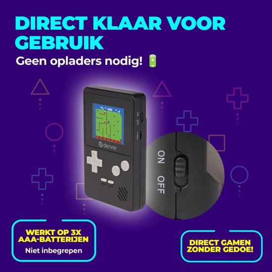 Denver Retro Game Console - 200 spellen - Spelcomputer voor Kinderen - GMP290