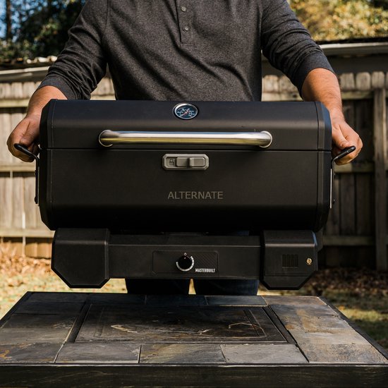 Masterbuilt Draagbare Houtskoolbarbecue inclusief Kar