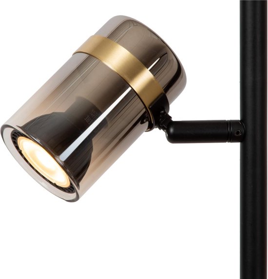 Lucide UPTON - Vloerlamp - 3xGU10 - Fumé