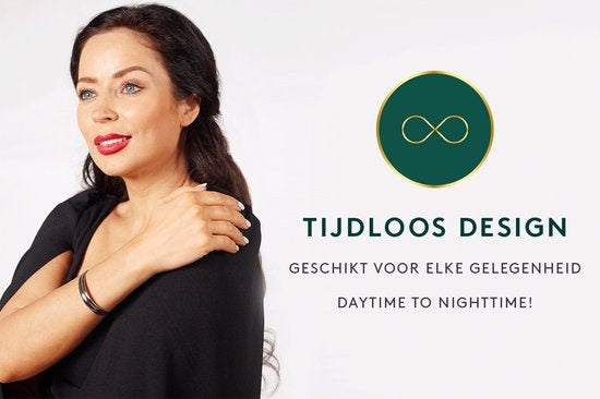 Laura Ferini Dames Armband Strati Zilver - Zilverkleurige Bangle - 18K Witgoud Verguld - Sieraad - Accessoires - Sieraden - Dames Armbandje